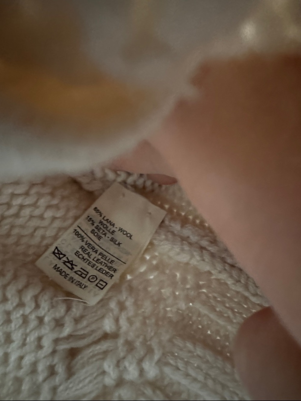 Burberry Cream Zip-Front Turtleneck Knit Sweater - Picture 6 of 6